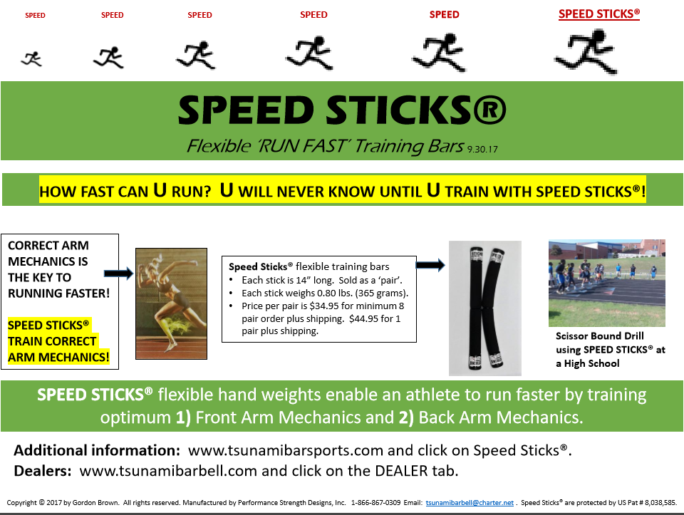 Speed Sticks® Flexible Hand Weights (1 Pair) Tsunami Bar® Sports Home